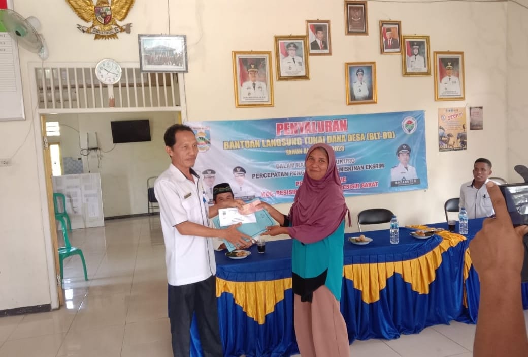 Peratin Sukarame  Realisasikan BLT - DD Tahap III Tahun 2023