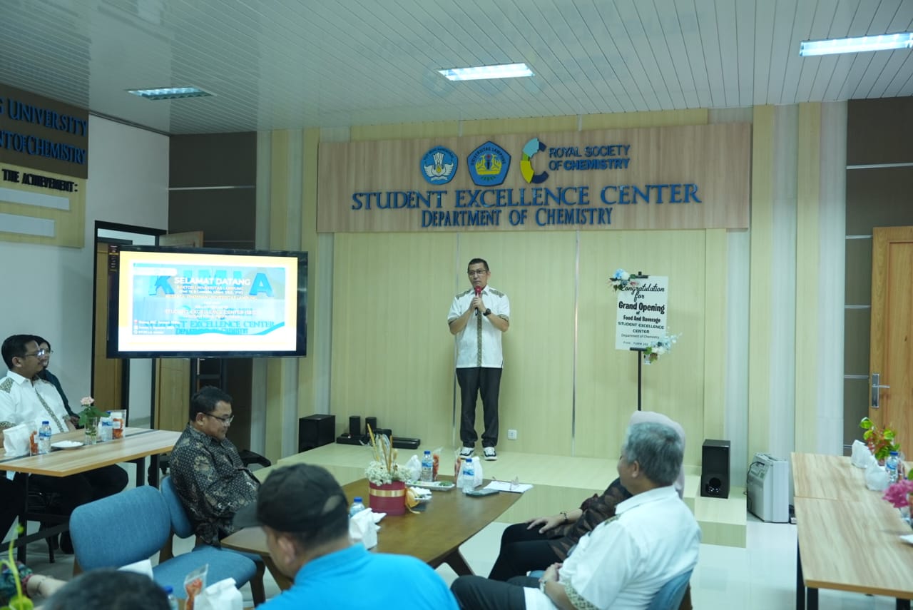 Grand Opening Students Excellence Center Jurusan Kimia Tandai Langkah Baru Peningkatan Kapasitas Mahasiswa Unila