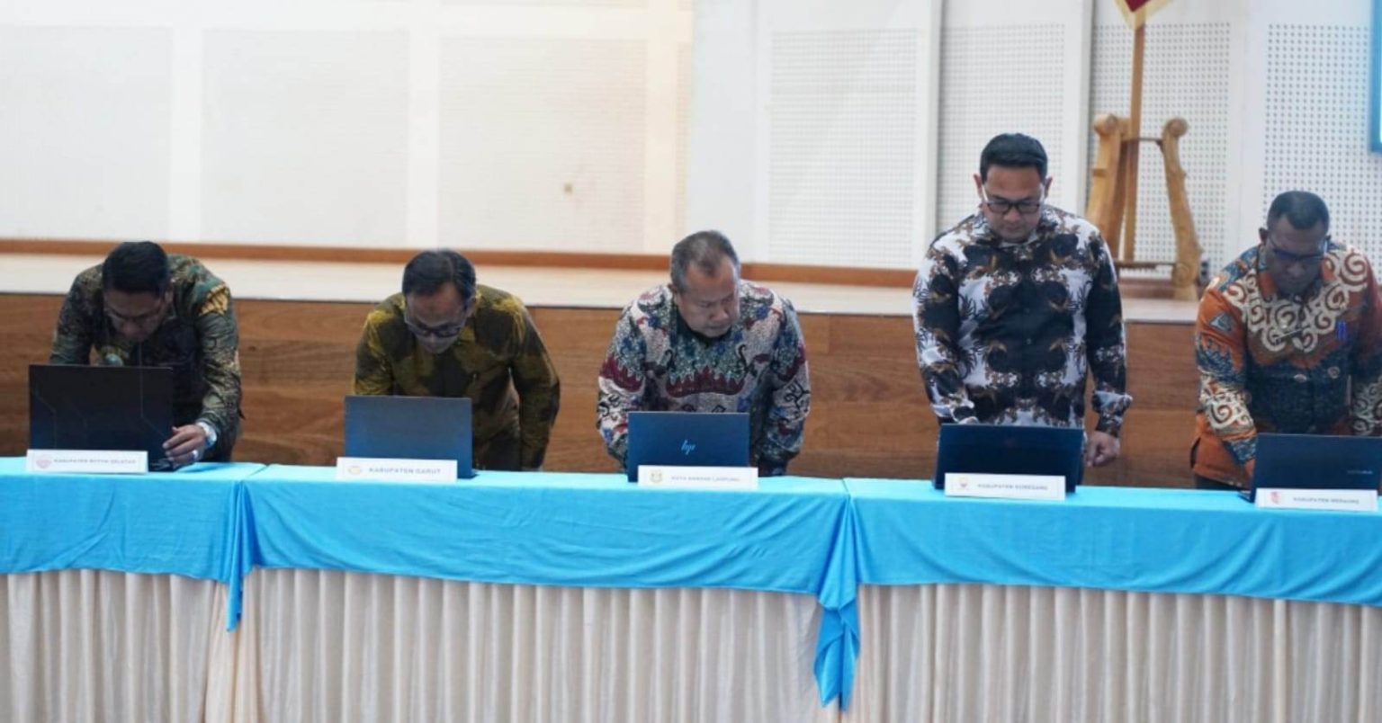 Pemkot Bandar Lampung dan BSSN Tandatangani Kerja Sama Tanda Tangan Elektronik