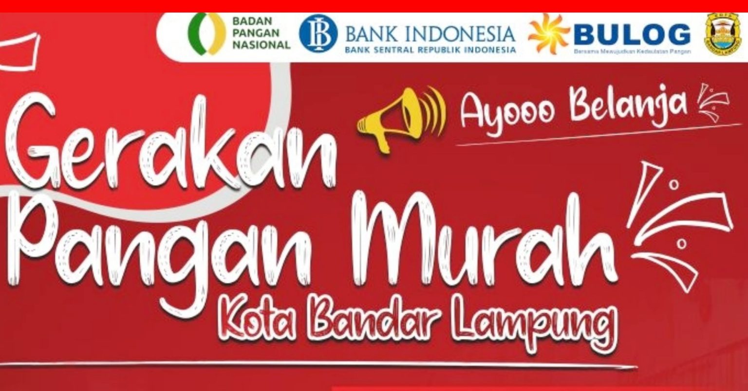 Pemkot Bandar Lampung Gelar Gerakan Pangan Murah di Taman UMKM Bung Karno, Ini Tanggalnya