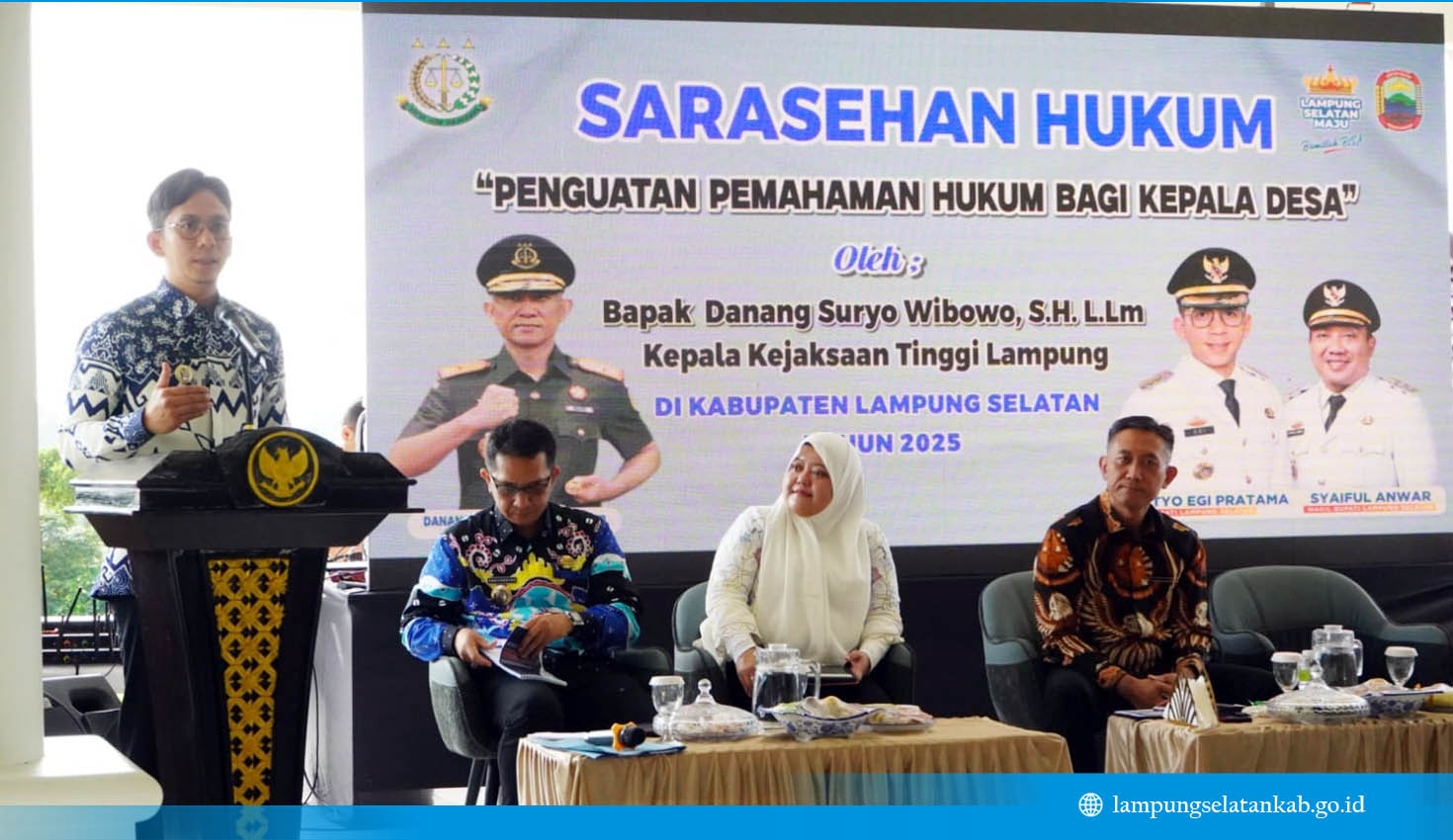 Sarasehan Hukum, Pemkab Lamsel Ingatkan Kades Soal Korupsi