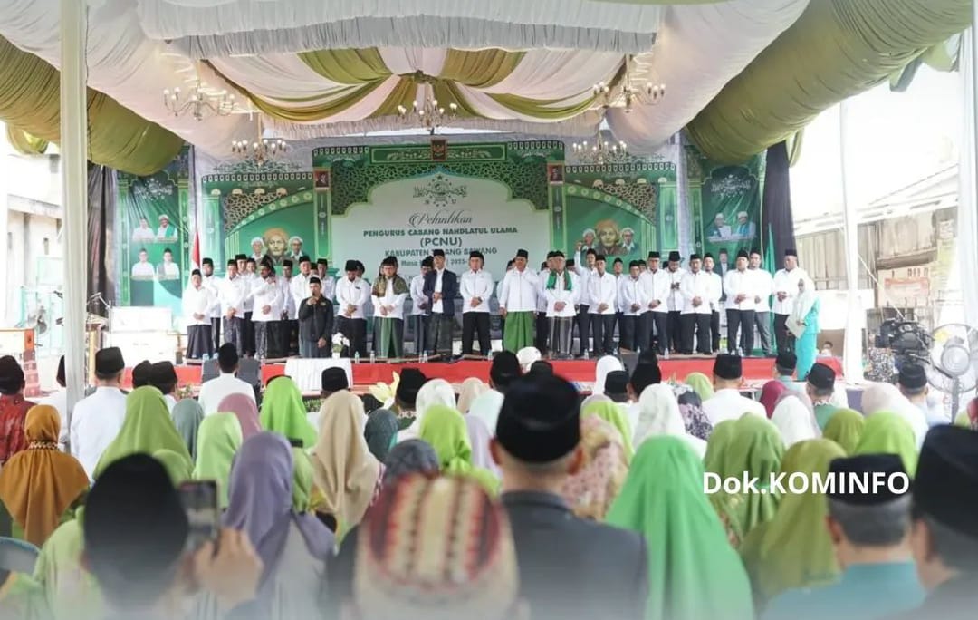 Bupati Tulang Bawang Hadiri Pengajian Akbar dan Pelantikan PCNU