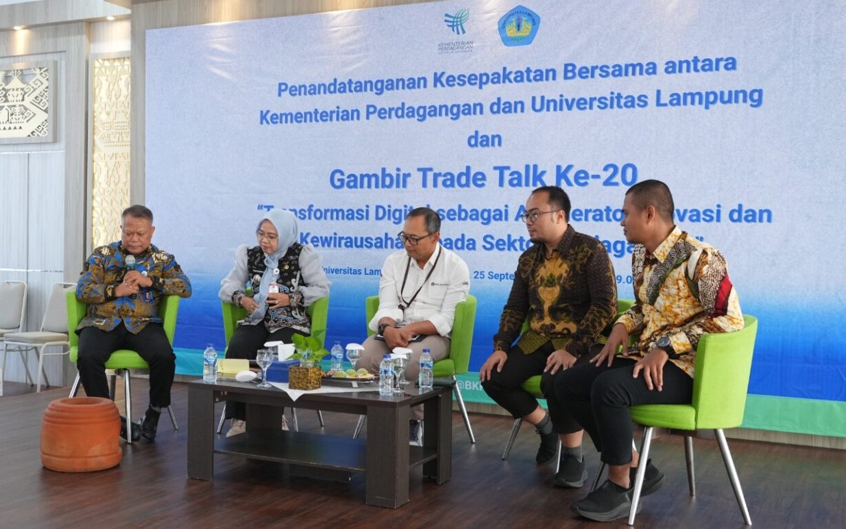 Unila Gelar Forum Gambir Trade Talk, Perkuat Sinergi Pemerintah dan Akademisi Dorong Inovasi Perdagangan