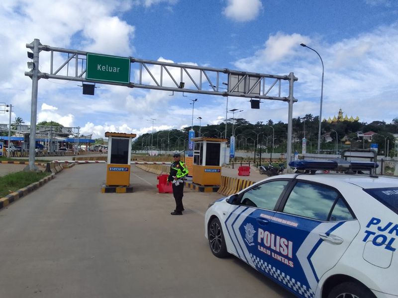Personel Ditlantas Polda Lampung Ditempatkan pada Rawan Kemacetan hingga Lokasi Wisata Antisipasi Libur Panjang