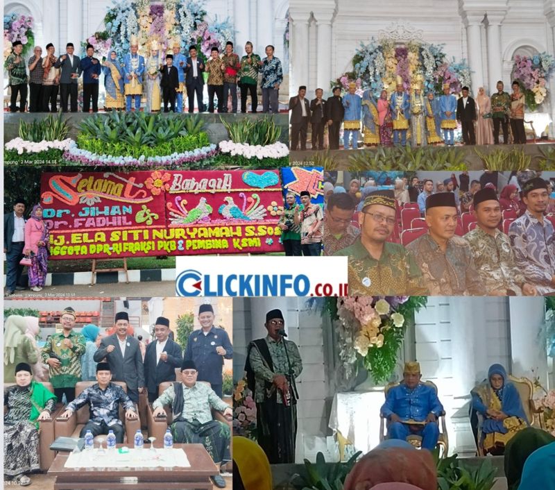 Majelis Wakil Cabang Nahdlatul Ulama Rajabasa Menghadiri Pernikahan Ananda dari Dr.Muslim Ansori