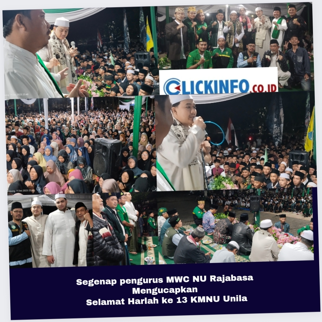 Majelis Wakil Cabang Nahdlatul Ulama Rajabasa Mengucapkan Selamat Harlah KMNU Unila Ke-13