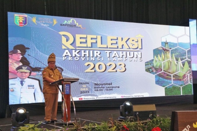 Audi Marpi Hadiri Refleksi Akhir Tahun 2023 Provinsi Lampung