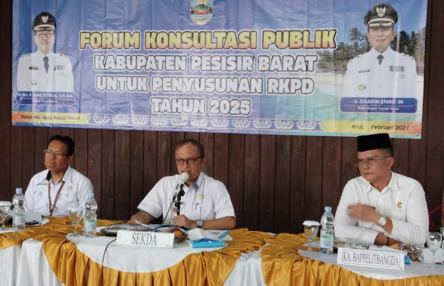 Forum Konsultasi Publik TA 2024 Untuk Penyusunan RKPD Pesibar TA 2025