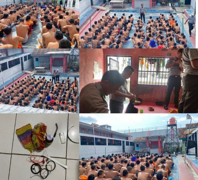 Rutan Kelas IIB Krui Laksanakan Salam, Gelar Razia Kamar Huni dan Pengarahan Tata Tertib Pemilu