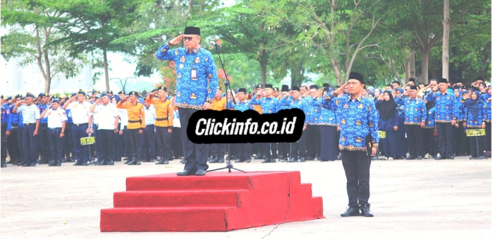 Pj. Sekretaris Daerah Tulang Bawang Pimpin Langsung Upacara HUT Korpri Ke-52 Tahun