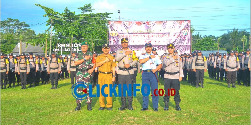 Gelaran Apel Kesiapan dan Pengamanan Pemilu 2024 Dihadiri Pj. Bupati Qudratul