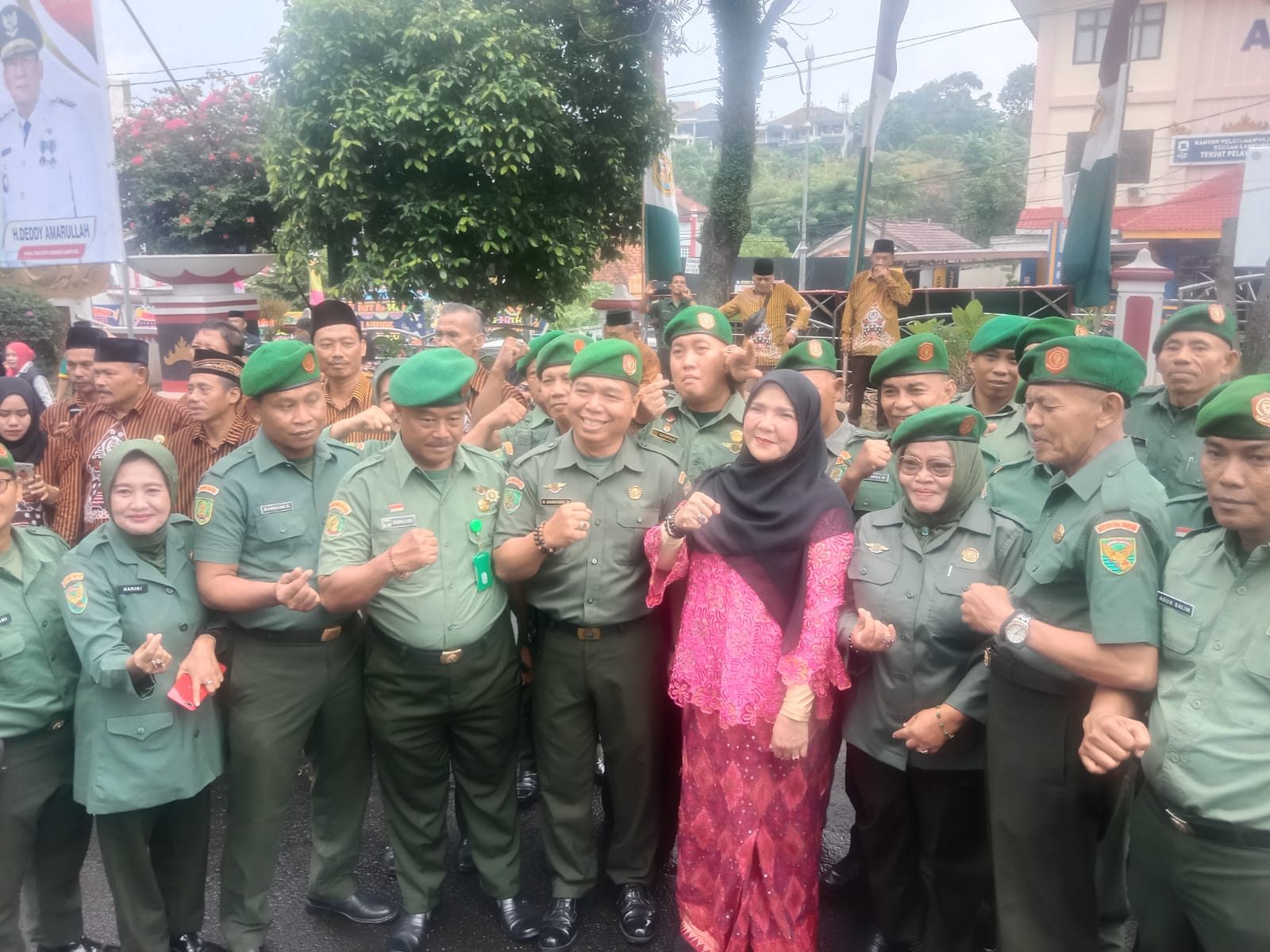 Eva Dwiana Pimpin Upacara HUT Bandarlampung ke-342
