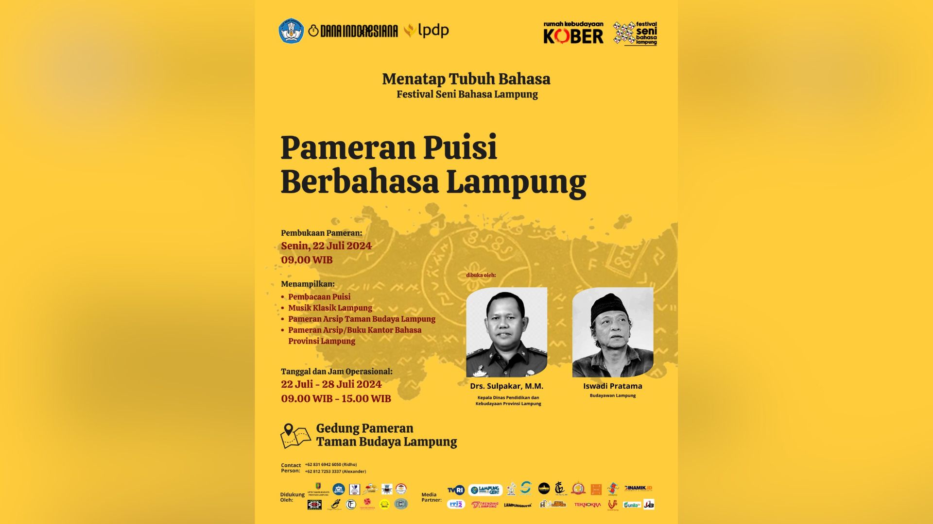 Rumah Kebudayaan Kober Gelar Pameran Puisi Lampung