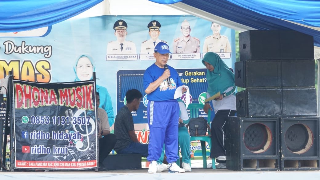 Wakil Bupati Zulqoini Syarif Buka Germas 2024 di Pekon Seray