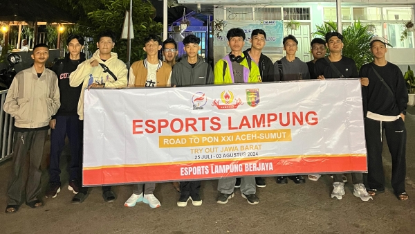 E-sport Lampung Asah Kuku di Jawa Barat, Siap Jegal Lawan di PON XXI