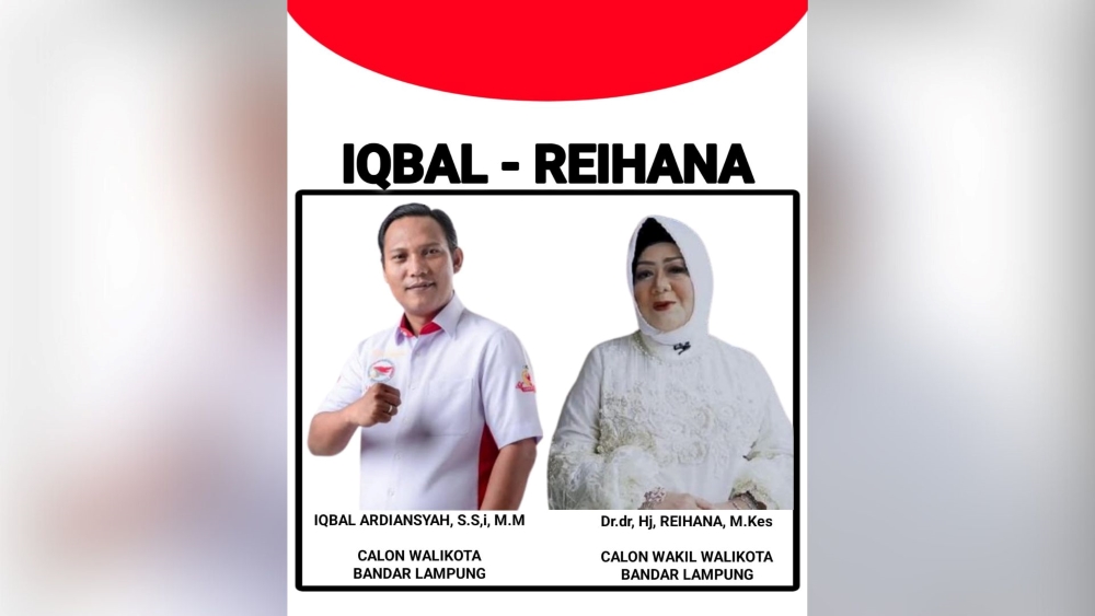 Pilkada Bandarlampung 2024: Iqbal dan Reihana Berpotensi Berpasangan?