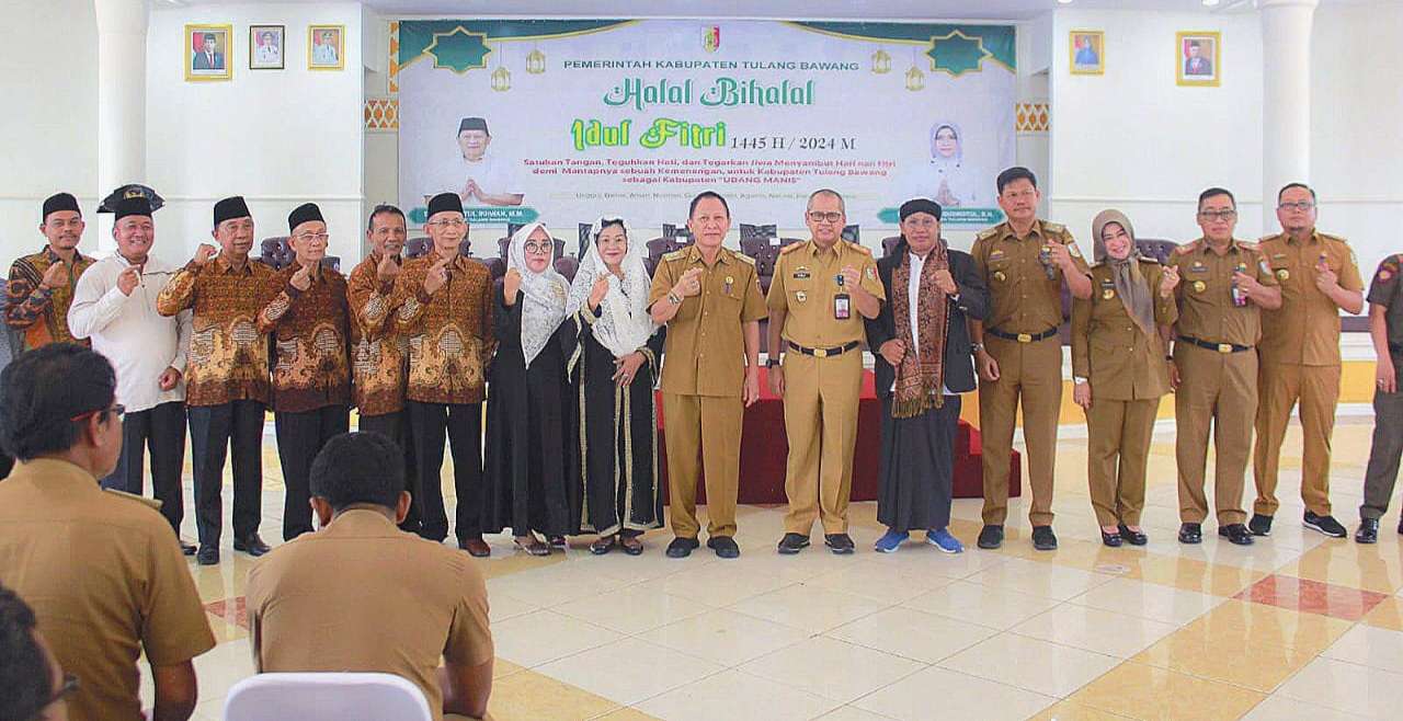 Pemkab Tulang Bawang Gelar Halal bihalal, ini Pesan Pj Bupati Qudrotul Ikhwan
