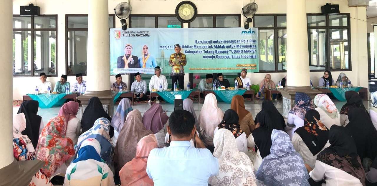 Ratusan Jamaah RJT, Ikuti Pengajian Majelis Dhuha Nasional digelar Pj. Bupati Tulang Bawang