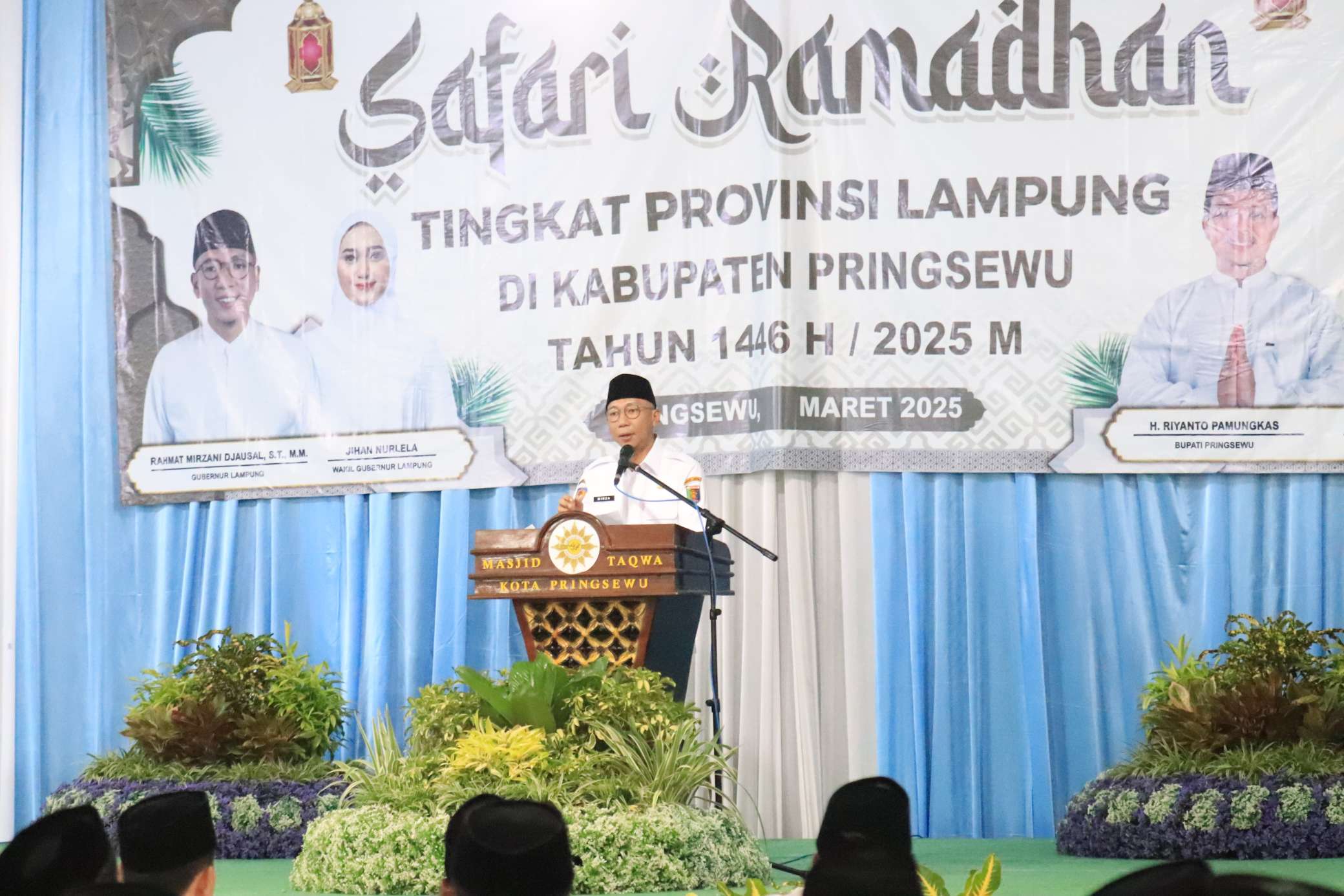 Gubernur Rahmat Mirzani Gelar Safari Ramadan di Pringsewu, Perkuat Sinergi Pembangunan Daerah