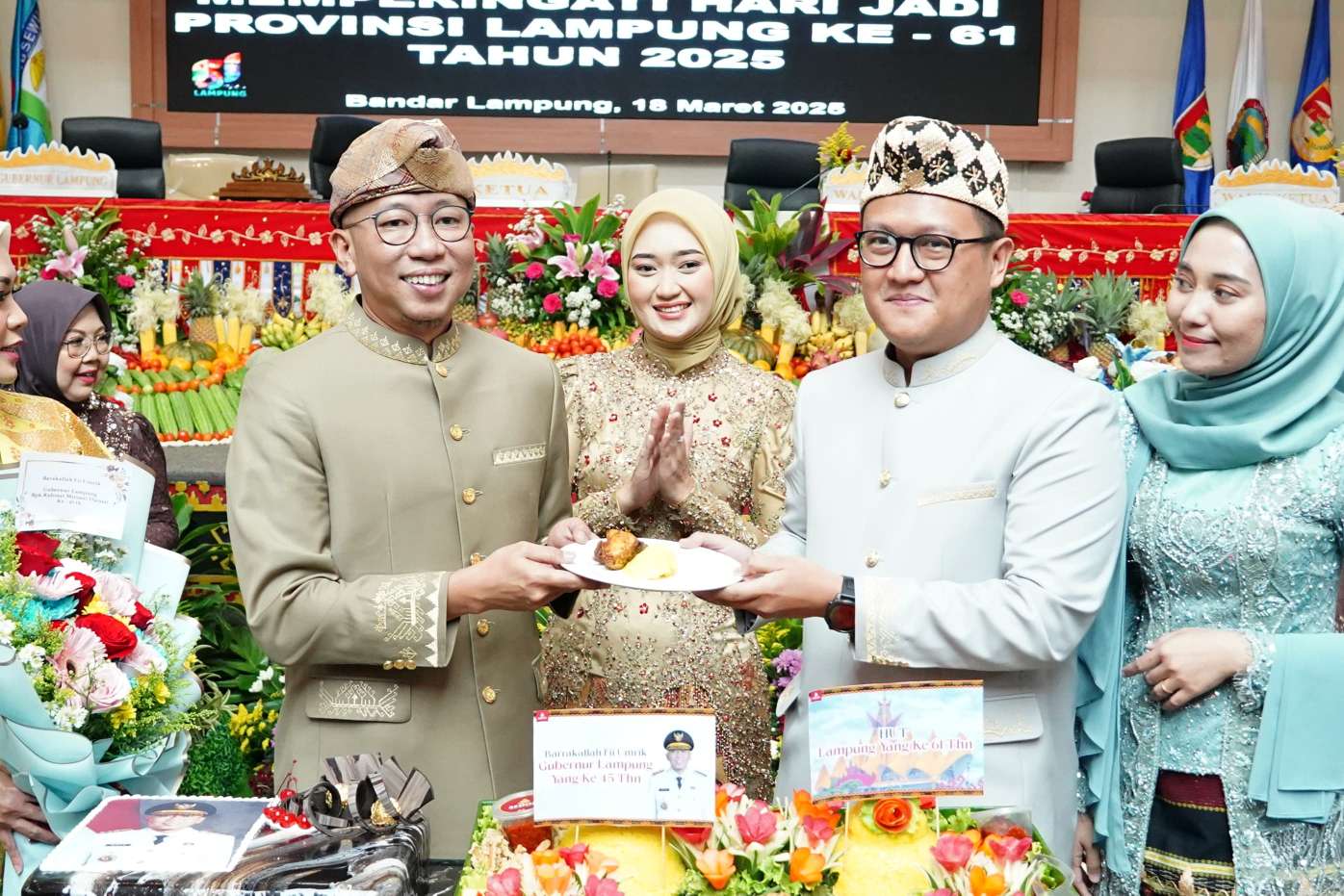 Lampung Genap 61 Tahun, Gubernur Mirza dan Wagub Jihan Fokus Perbaikan Infrastruktur Jalan