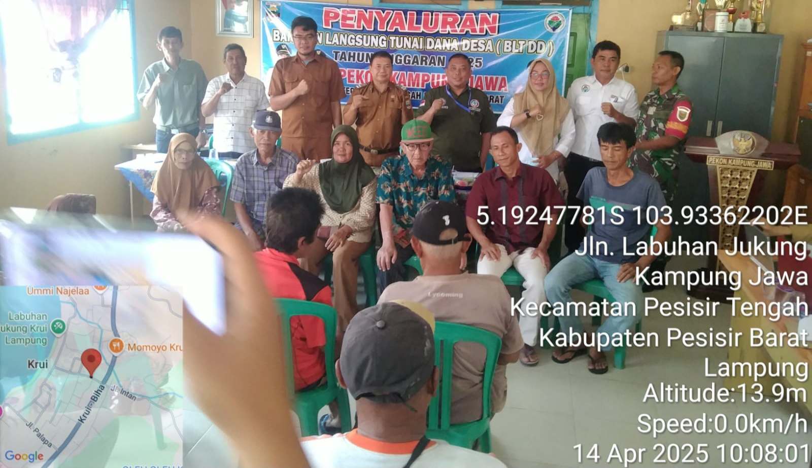 Pekon Kampung Jawa Salurkan BLT-DD Tahap I Tahun 2025 untuk 45 KPM