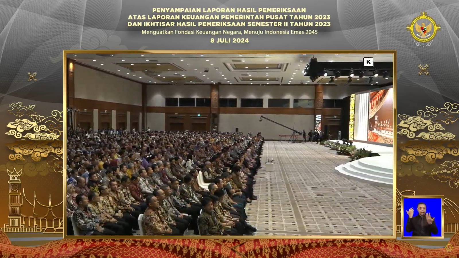 Pj Gubernur Lampung Hadiri Penyampaian LHP BPK RI di Jakarta