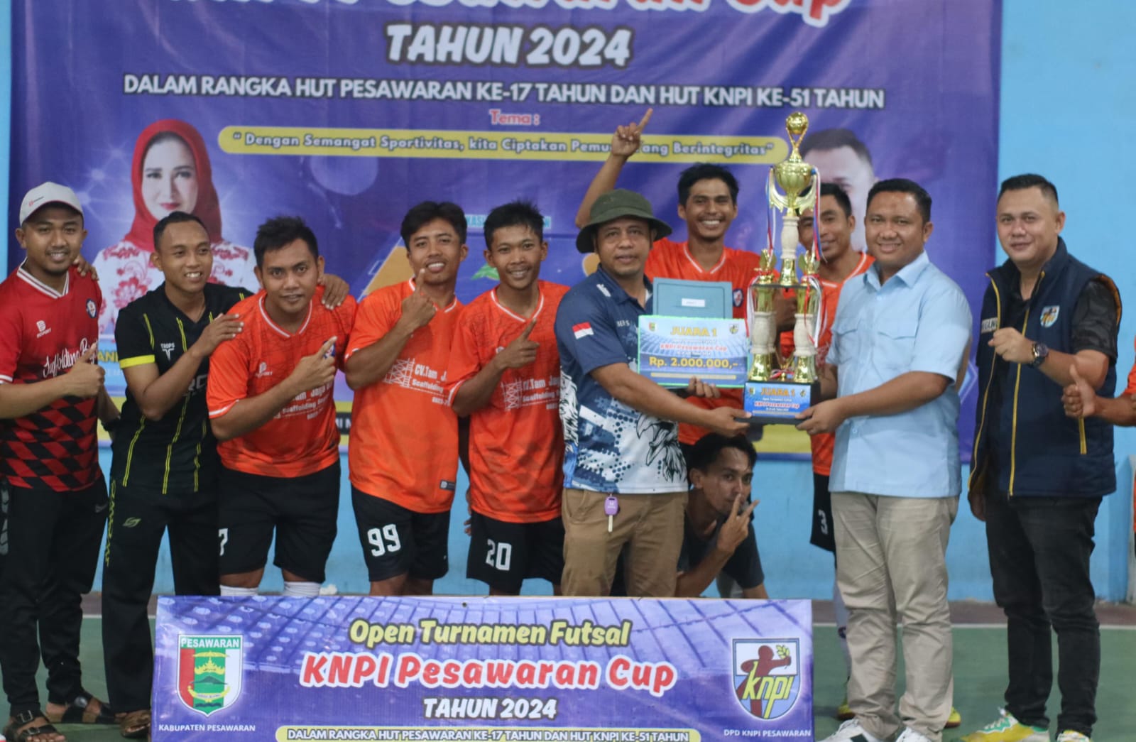 KNPI Pesawaran Cup 2024 Sukses Digelar