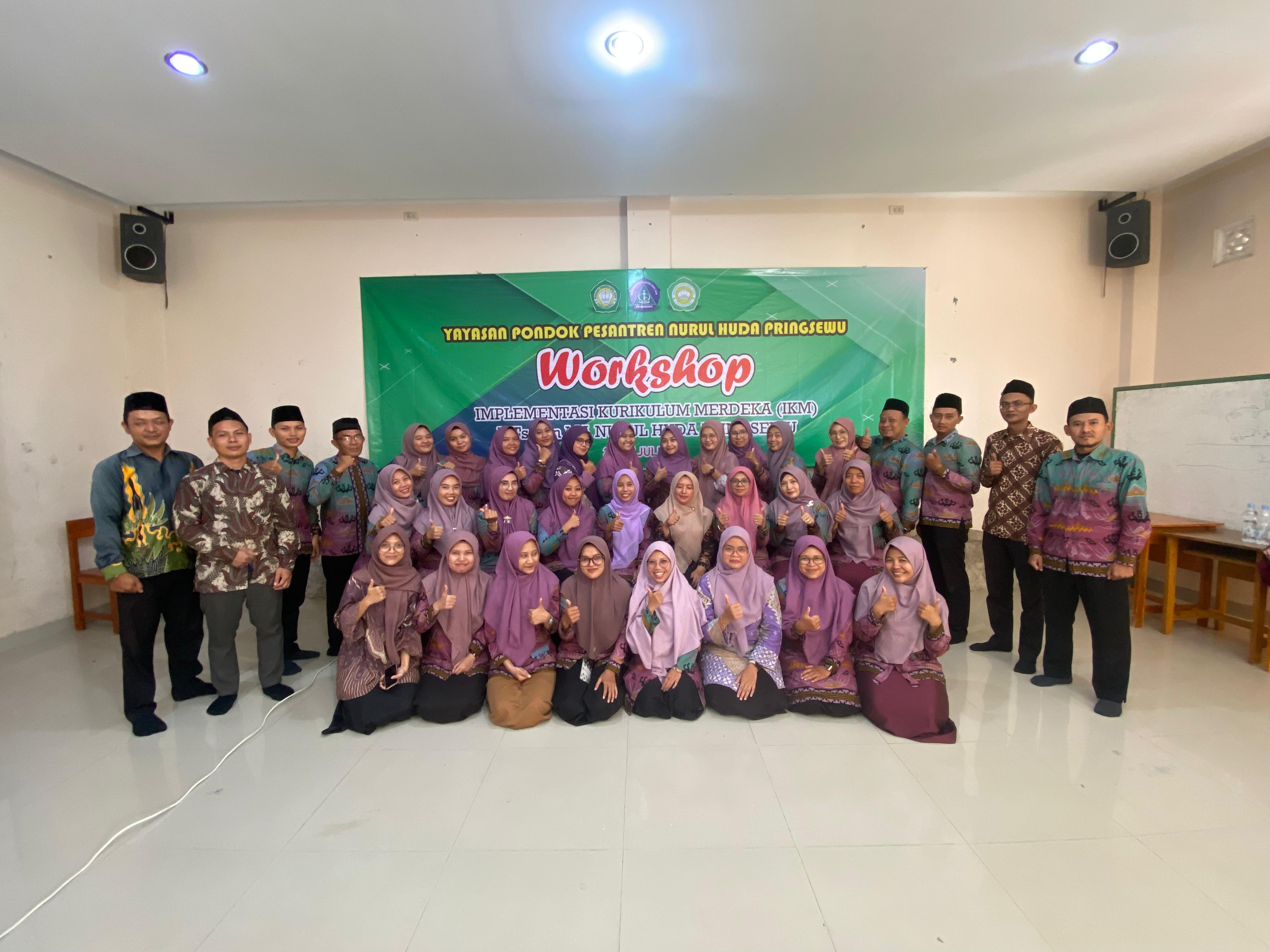 MA dan MTs Nurul Huda Pringsewu Pacu Kualitas Guru dengan Workshop Kurikulum Merdeka
