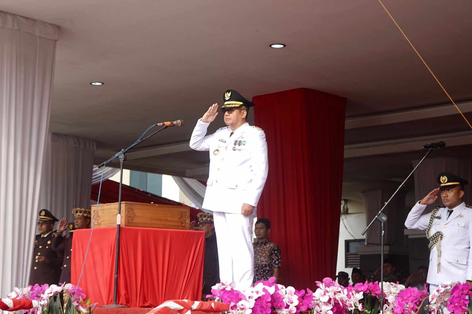 Pj Bupati Tulang Bawang Pimpin Upacara HUT RI ke-79