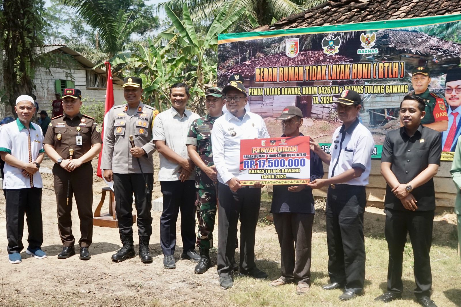 Pemkab Tulang Bawang Resmi Luncurkan Program Bedah Rumah