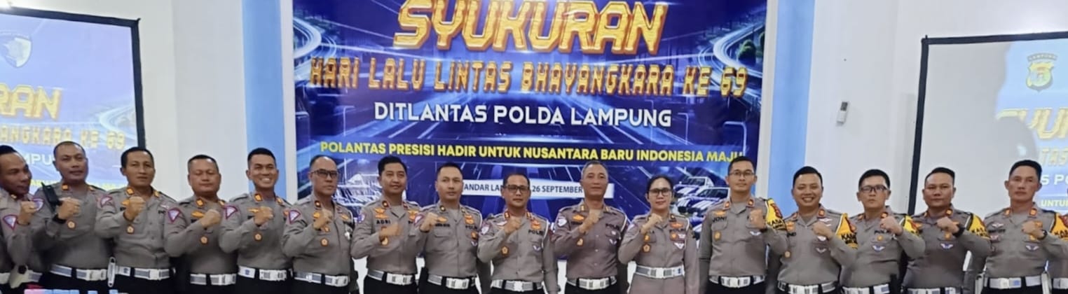 Ditlantas Polda Lampung Adakan Syukuran HUT Lalu Lintas Ke-69