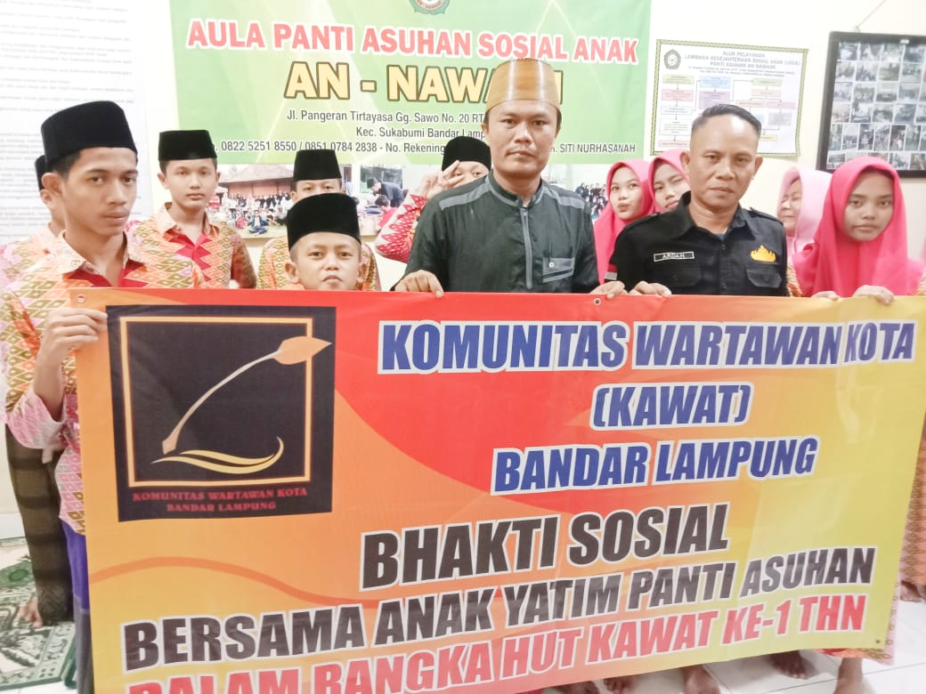 KAWAT Rayakan HUT ke-1 dengan Berbagi Kebahagiaan kepada Anak Yatim