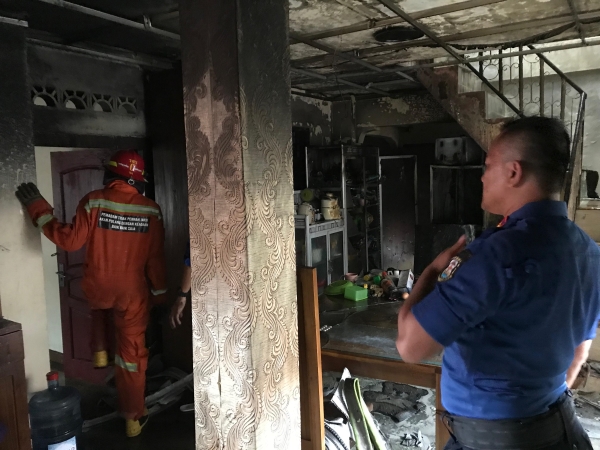 Kebakaran Hanguskan Rumah di Kedaton, Diduga Akibat Korsleting Listrik