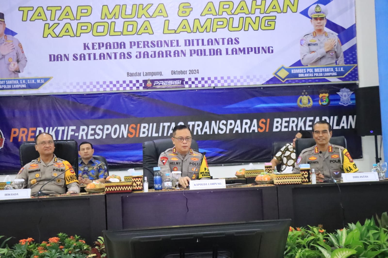 Kapolda Lampung Apresiasi Kinerja Personel Ditlantas dan Satlantas Jajaran