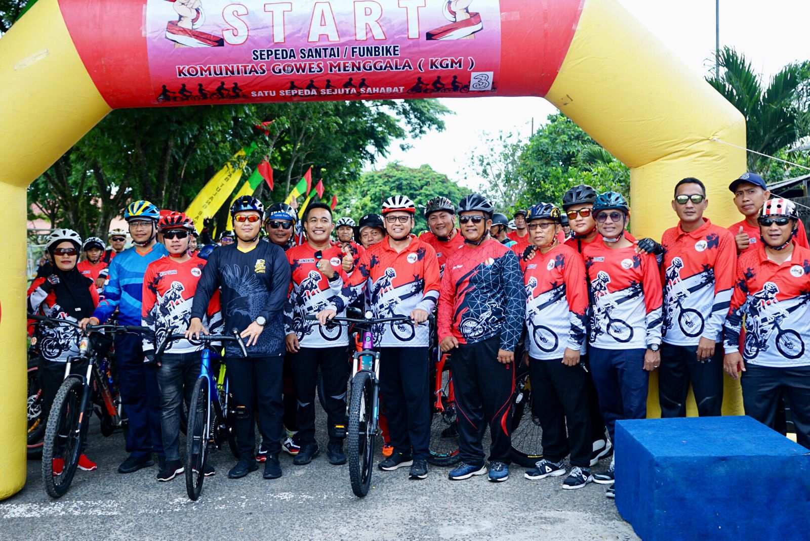 Tulang Bawang Semarakkan Hari Sumpah Pemuda dengan Gowes Massal