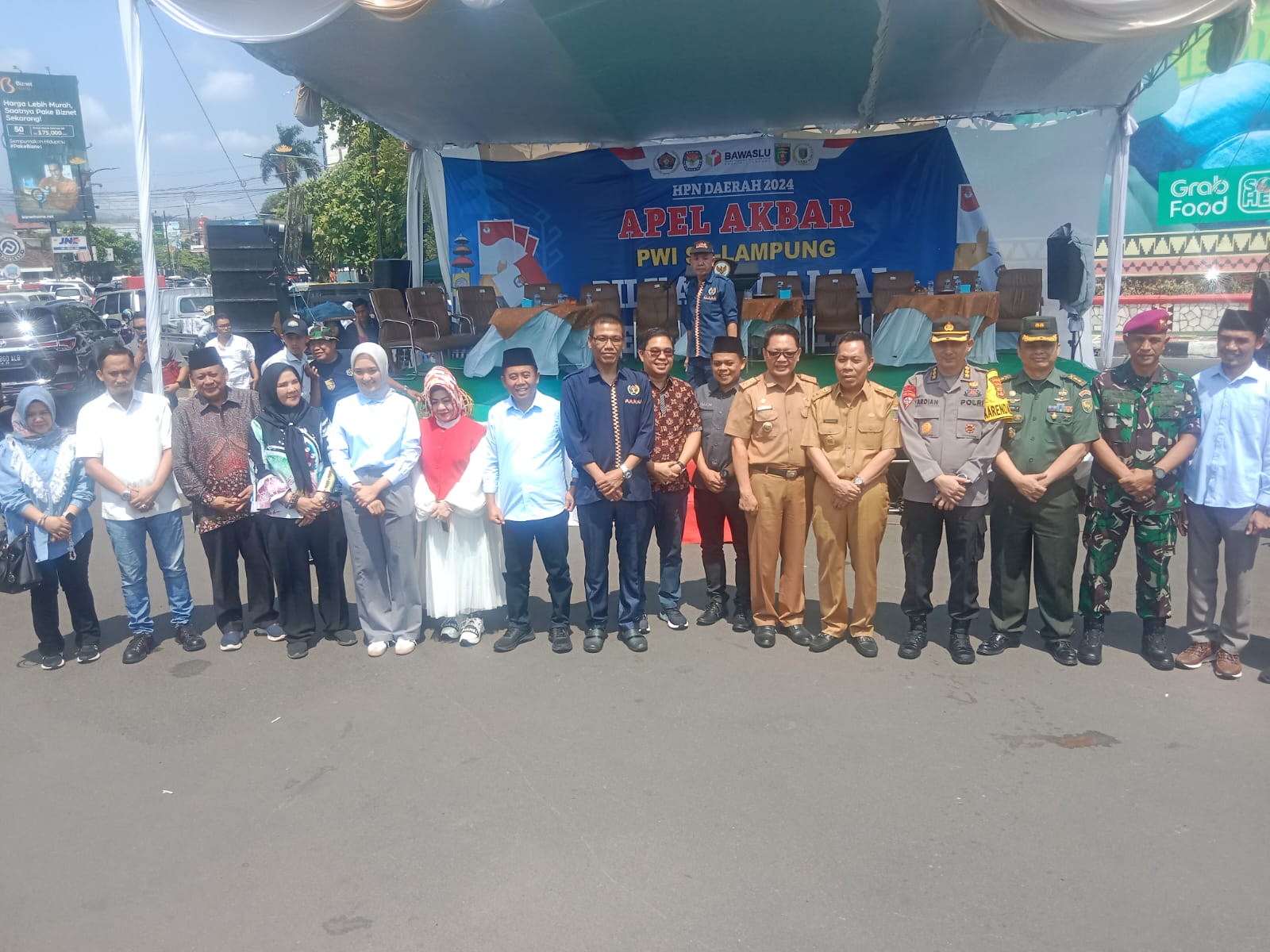 PWI Lampung Gelar Apel Akbar Pilkada Damai 2024