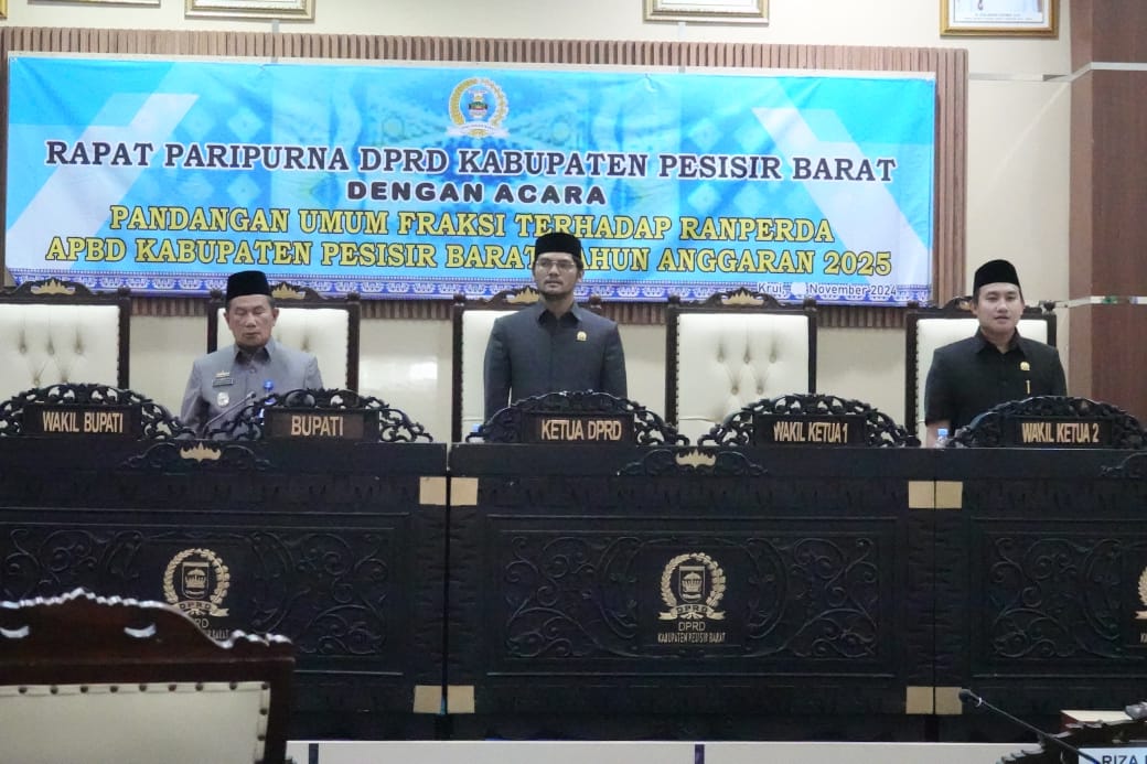 Anggaran dan Pembangunan Jadi Sorotan Tajam DPRD Pesibar dalam Rapat Paripurna