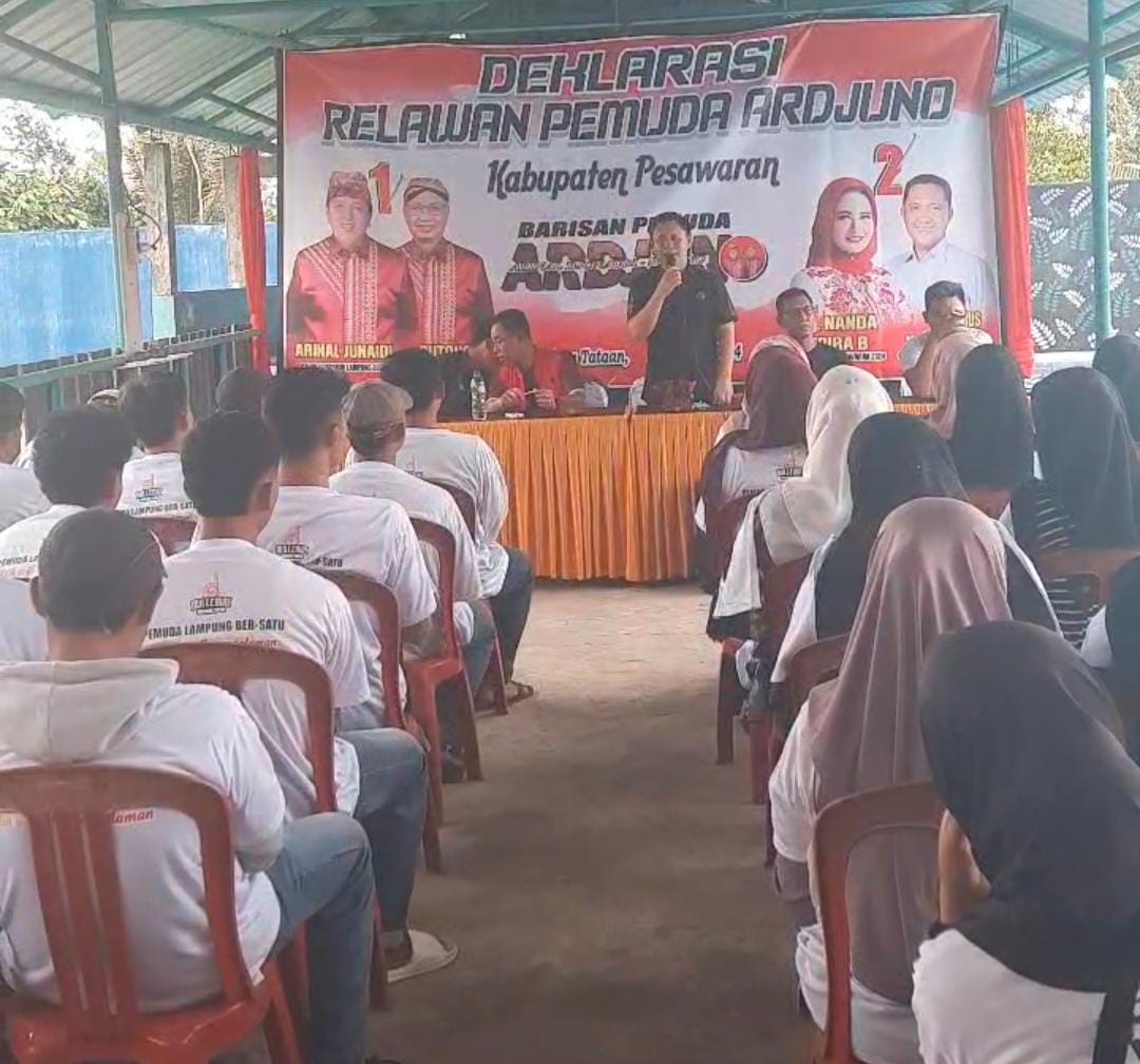 Relawan Pemuda Ardjuno Deklarasikan Dukungan untuk Arinal-Sutono dan Nanda-Anton