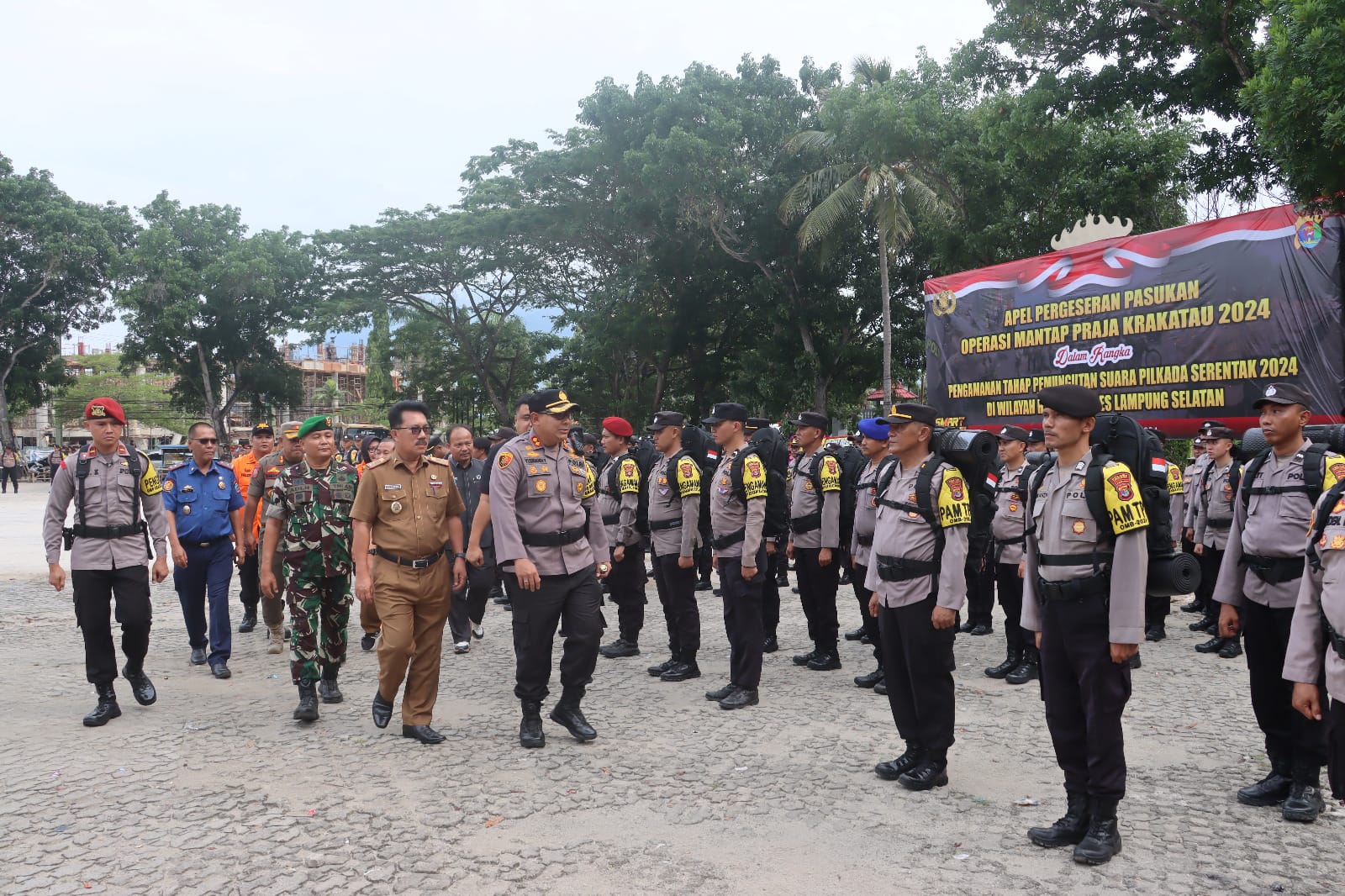 4.263 Personel Gabungan Bakal Amankan Pilkada Serentak 2024 di Lampung Selatan