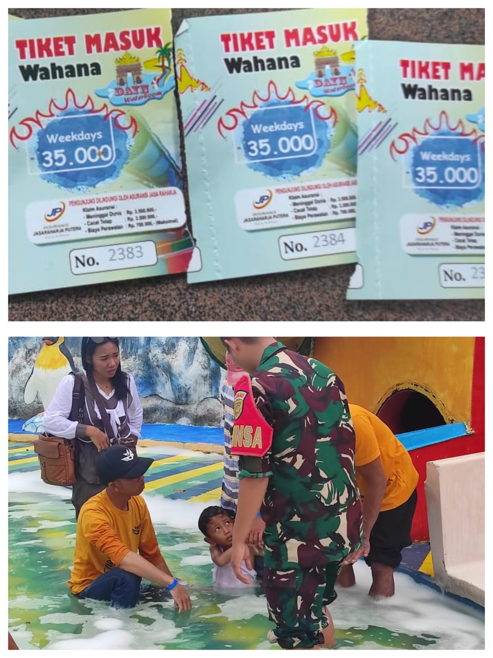 Geger! Anak Tersangkut di Lubang Pengurasan Kolam Dayn Waterboom, Pengelola Diduga Lalai