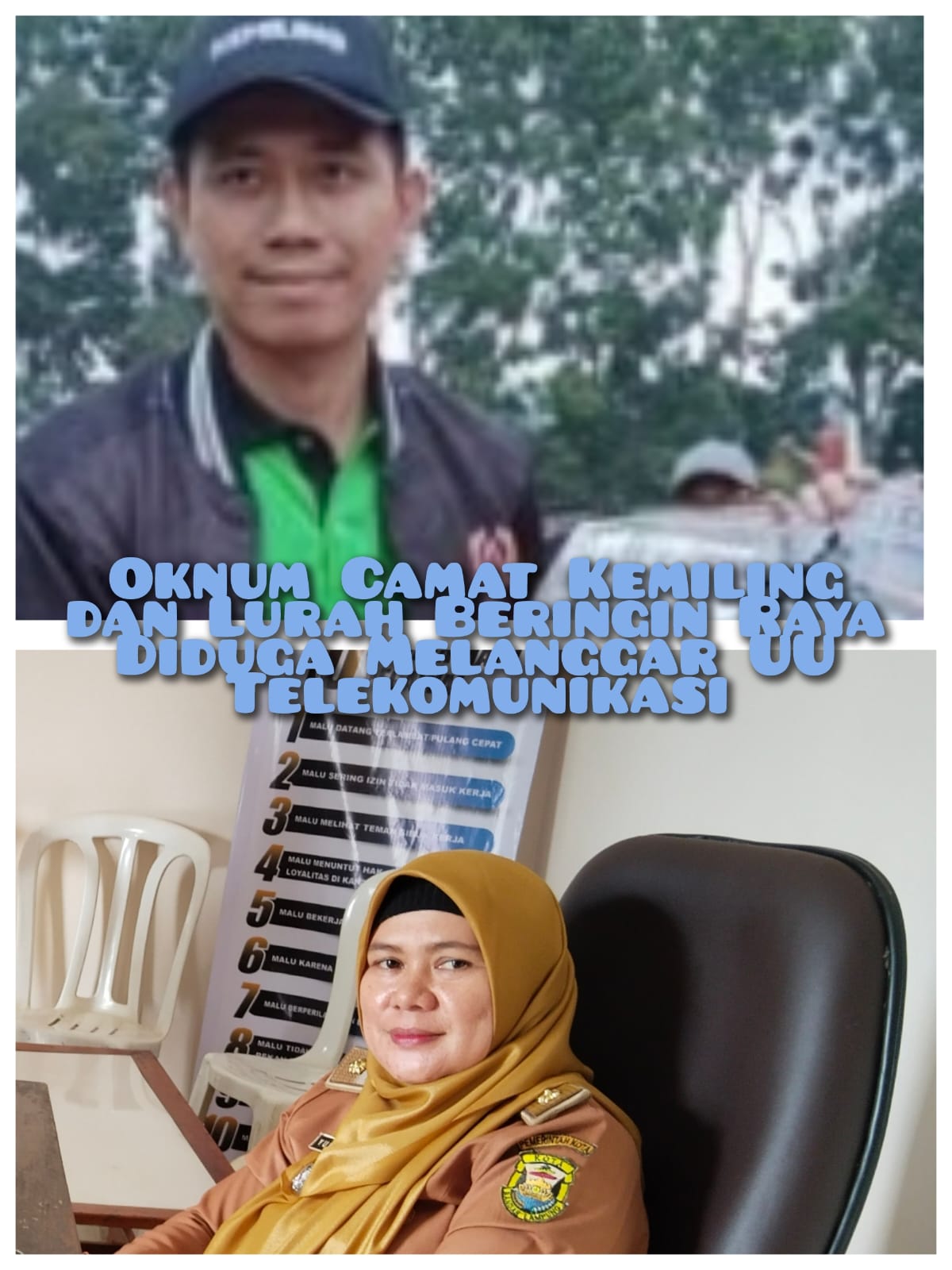 Camat dan Lurah Beringin Raya Dipertanyakan Kinerja, Diduga Langgar UU Telekomunikasi