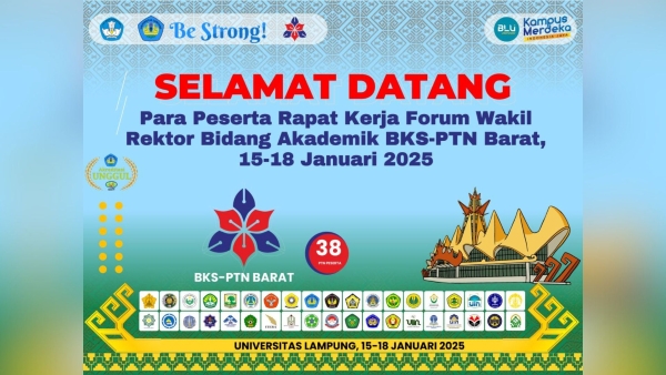 Unila Jadi Lokomotif Pendidikan Tinggi Barat, Gelar Rapat Kerja BKS-PTN