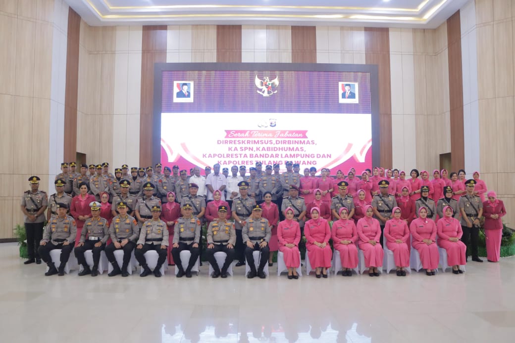 Kapolda Pimpin Sertijab Pejabat Utama Polda Lampung