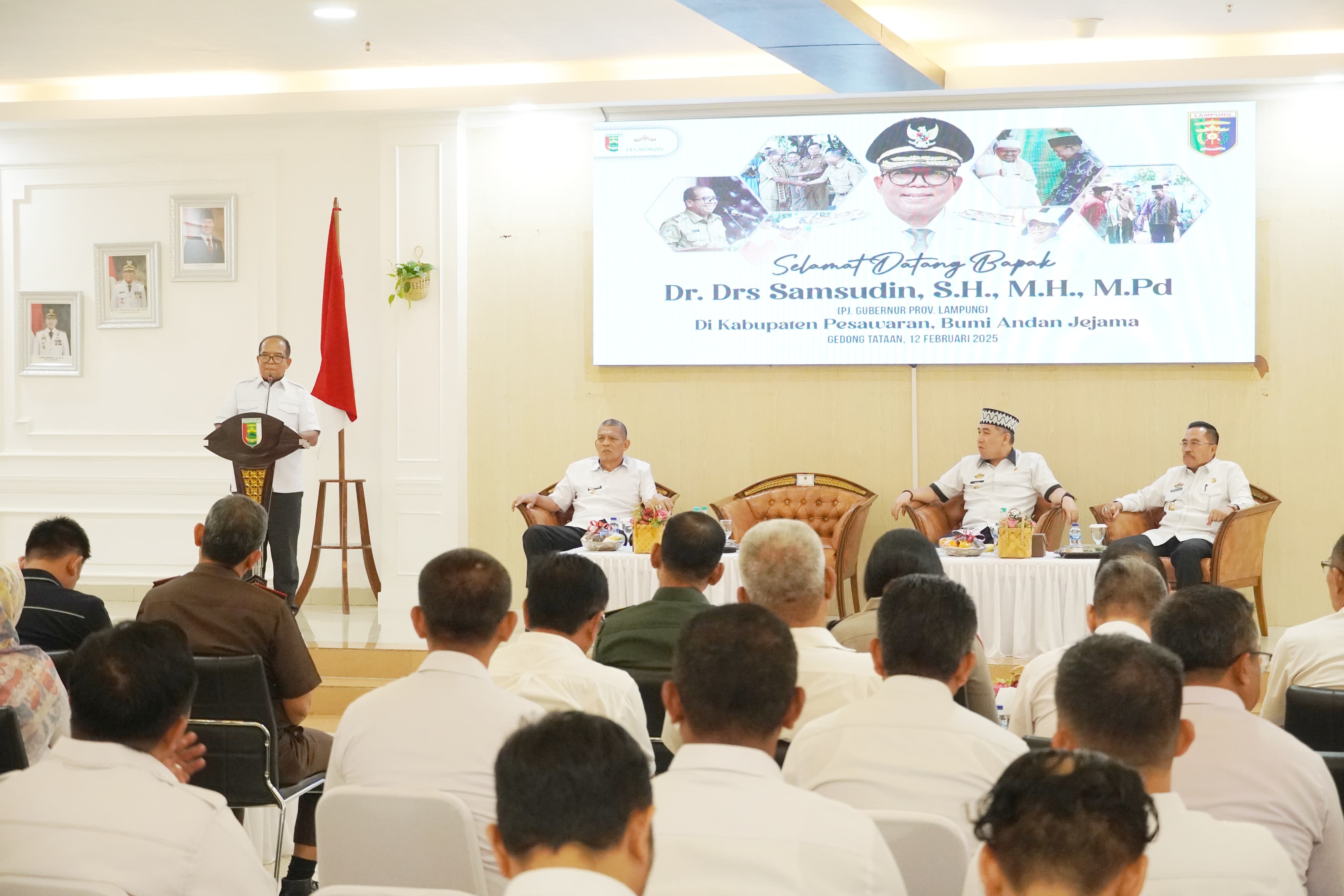 Pj Gubernur Lampung Ajak Bersatu Bangun Pesawaran