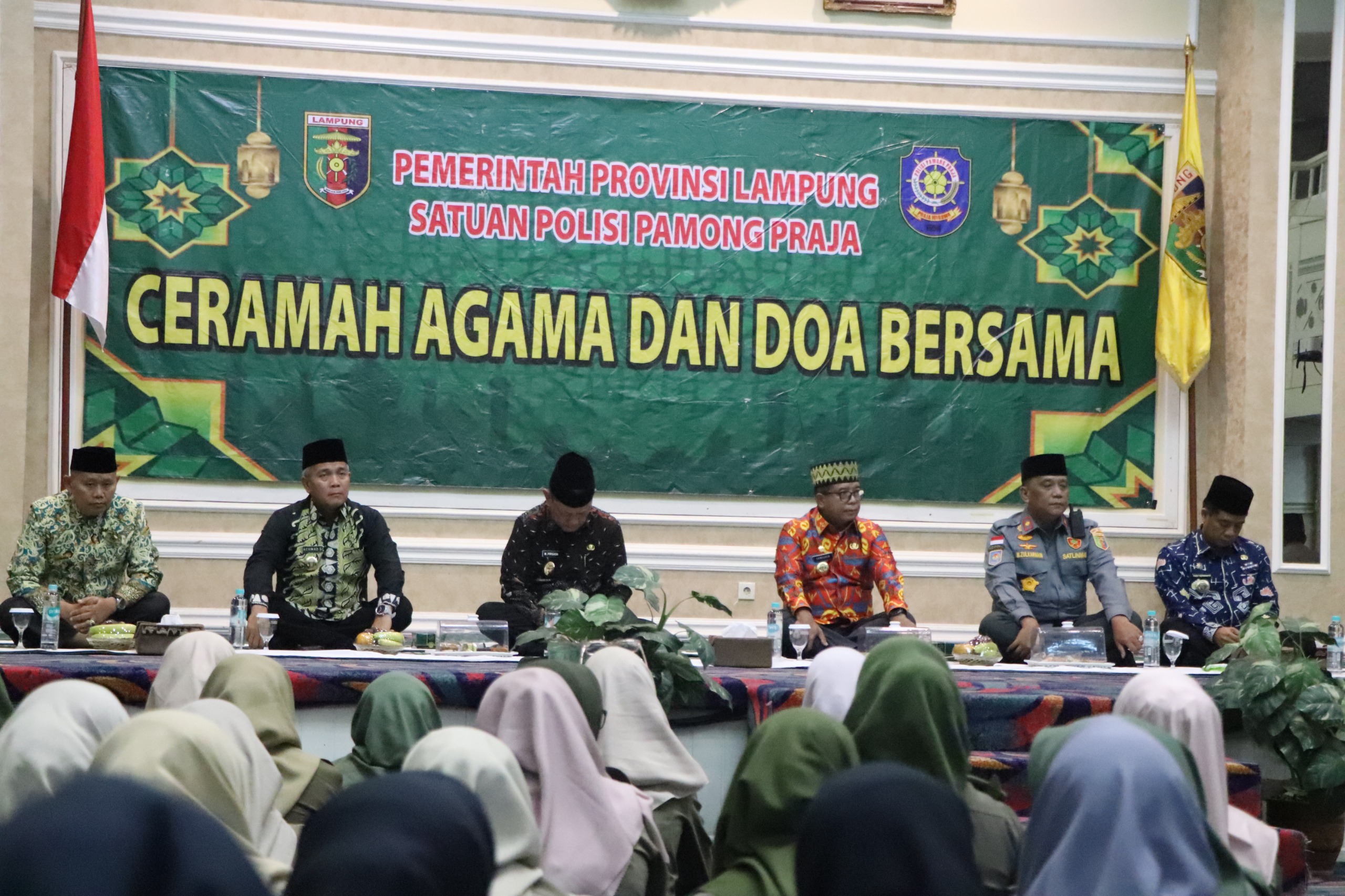 Penguatan Mental Spiritual, Pj Gubernur Lampung Hadiri Pembinaan Anggota Satpol PP