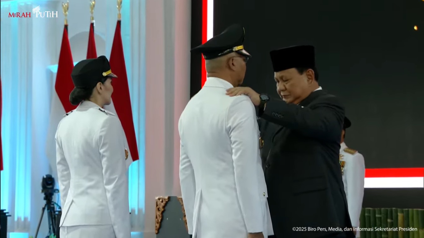 Mirza-Jihan Resmi Dilantik Sebagai Gubernur dan Wakil Gubernur Lampung