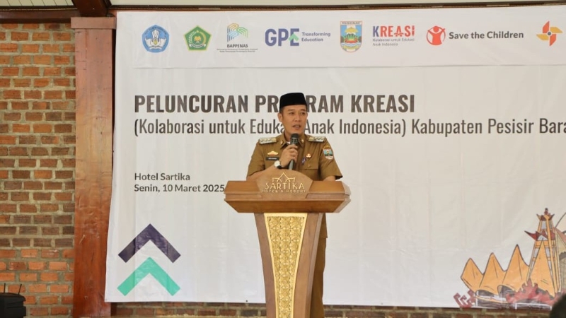 Bupati Pesisir Barat Luncurkan Program Edukasi Anak Indonesia Kreasi