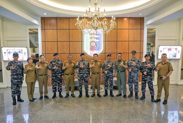 Danguspurla Koarmada I Kunjungi Pemprov Lampung, Edukasi Maritim Masuk Agenda