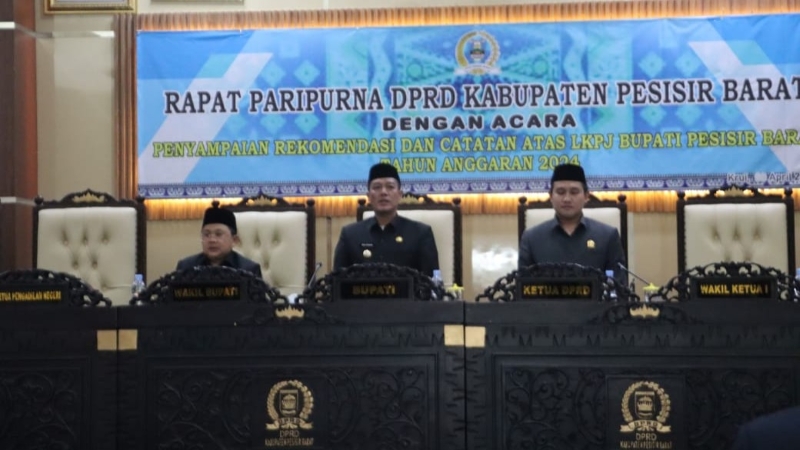 DPRD Pesisir Barat Ajukan 20 Rekomendasi untuk Perbaikan Kinerja Bupati 2024