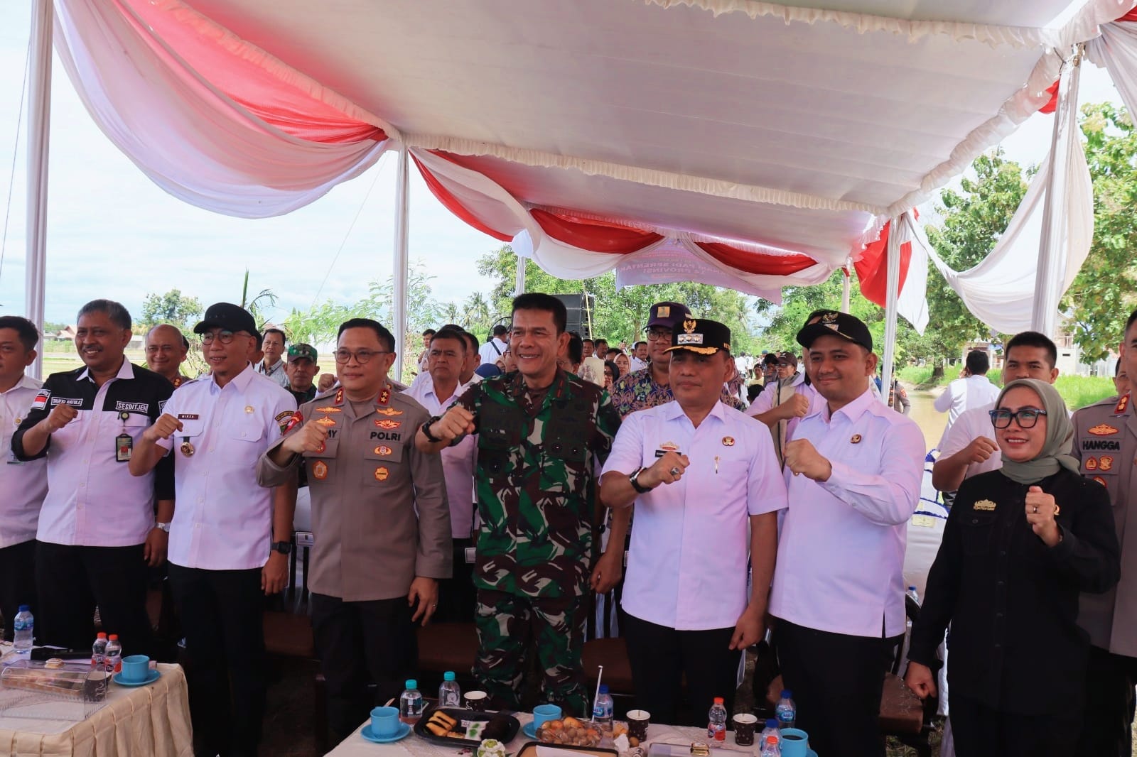 Lampung Tancap Gas Swasembada Pangan, Danrem Dampingi Tanam Serentak